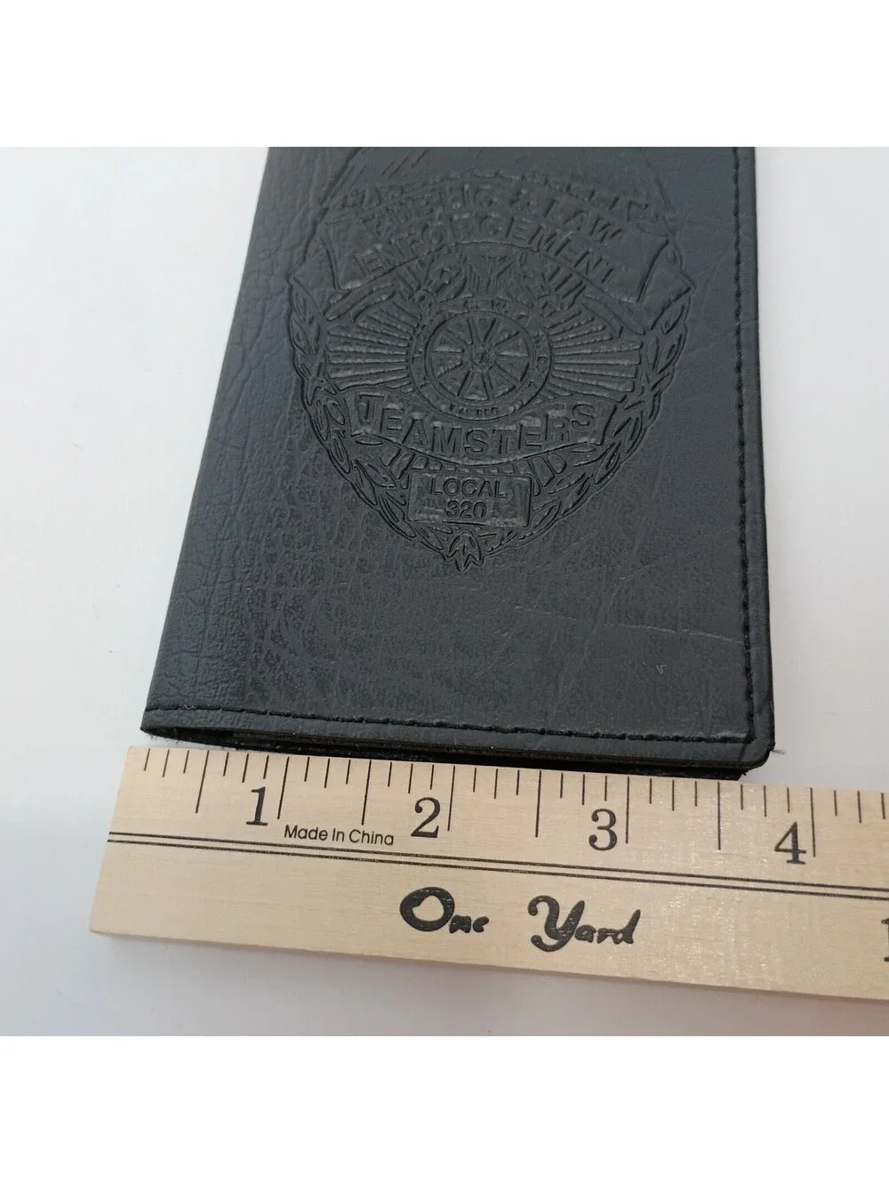 Public & Law enforcement Teamsters Bifold Wallet Badge Document Holder LEATHER